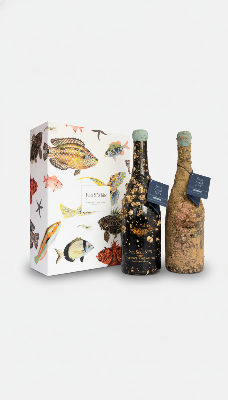 Red & White Underwater Wine